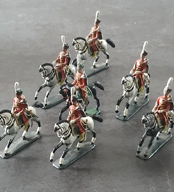 CBG Mignot - Lot de 2 Soldats Empire Cavaliers en Plomb