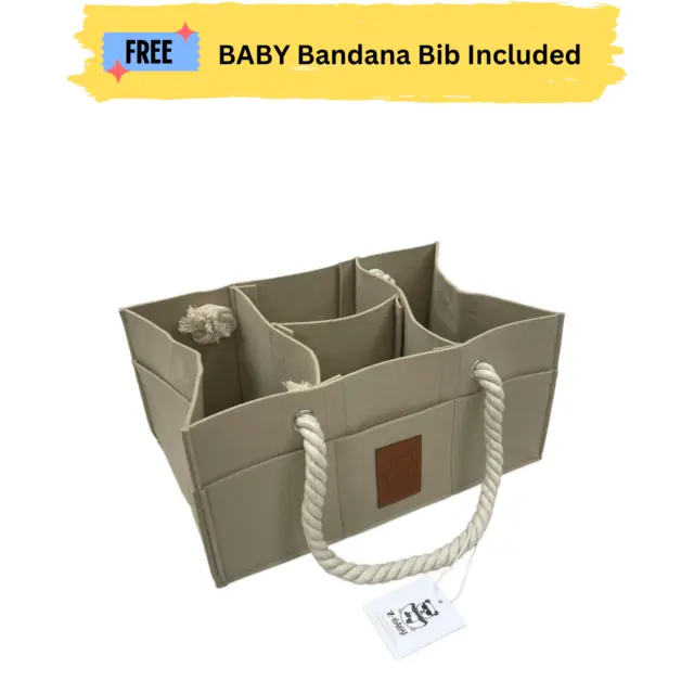 Tote Baby Organizer Nursery Registry Baby Diaper Caddy designed by Z-baby