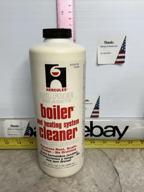 Hercules Boiler Clean & Heating System Cleaner, Quart W Silicone Oil Free 35206