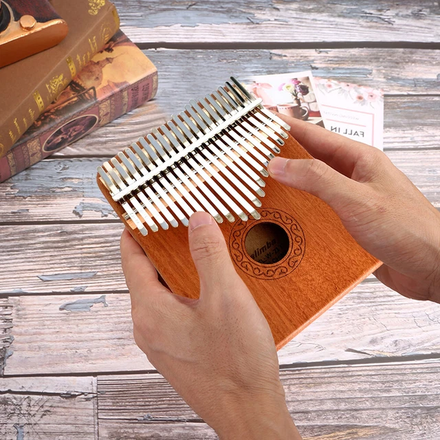 Wooden Kalimba 21 Key Finger Thumb Piano Mbira Acacia Musical Instrument Gifts 3