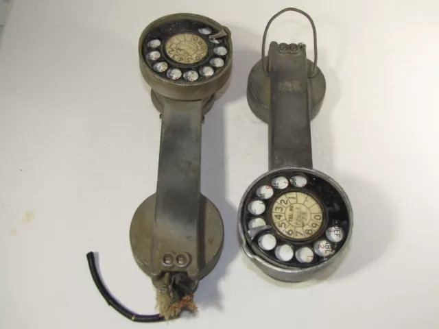 Vintage Automatic Electric Telephone Lineman's Test Set Butt Set  MD-95 set of 2