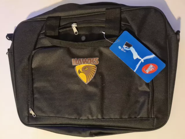 AFL Hawthorn Hawks Laptop Bag Case Satchel Licensed Official *NEW* Free Postage