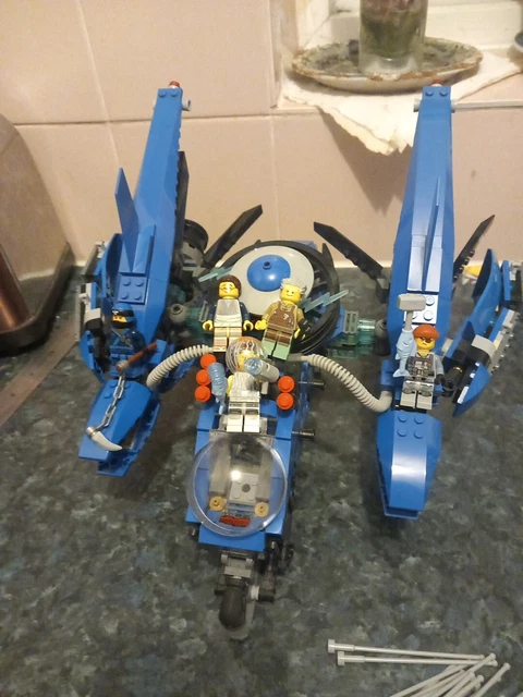 LEGO NINJAGO MOVIE 70614 Lightning Jet Mostly Complete Few Small