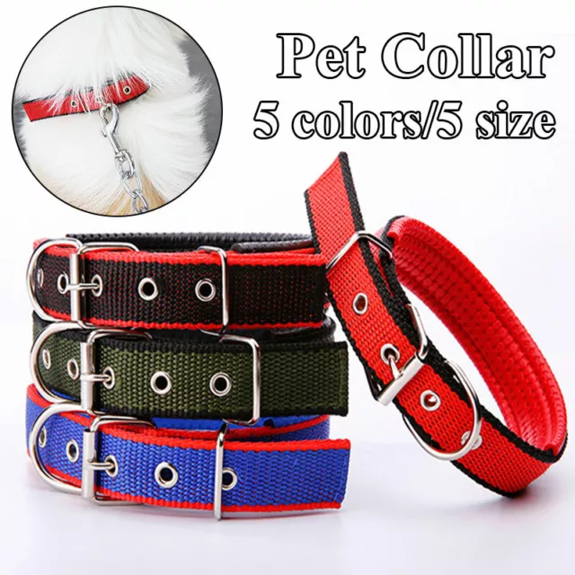 Sangle En Nylon Réglable Confortable Collier Pour Chien Pet Dog Solid Plus《 3