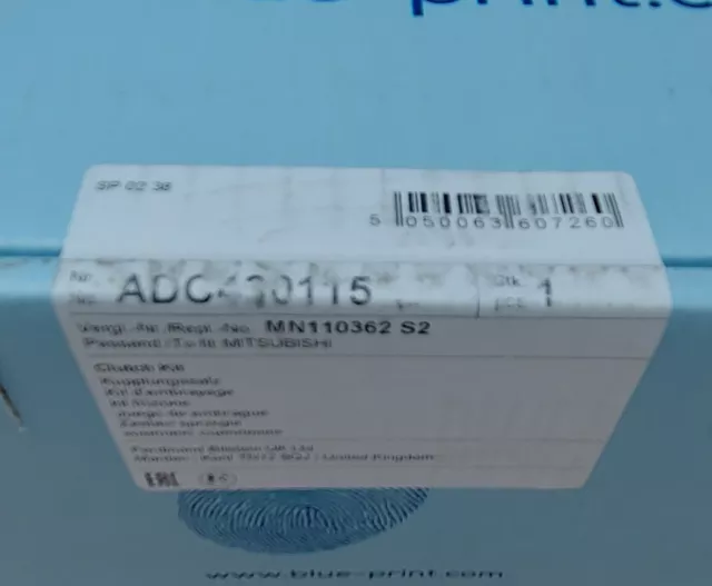 Blue Print ADC430115 Car Clutch Kit Fits MITSUBISHI