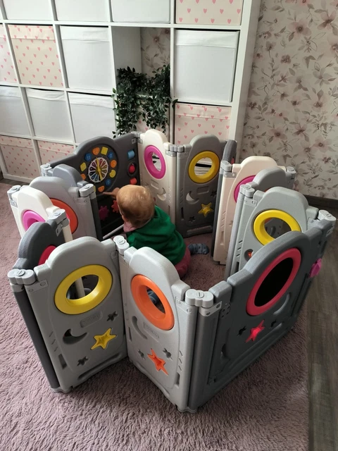 YOLEO Laufstall Laufgitter XXL Baby Kleinkinder 120x120