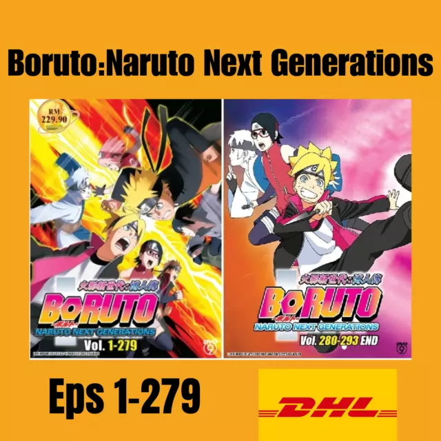 Boruto Complete Anime Series (Episodes 1-293 + Movie)