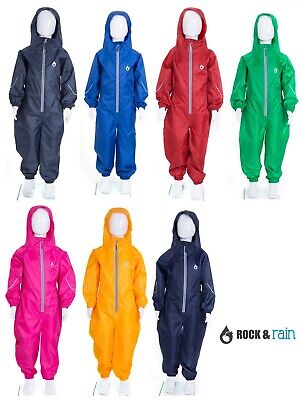 Rock & Rain Suit Kids Puddle Boys Girls All in One Overalls Children Waterproof