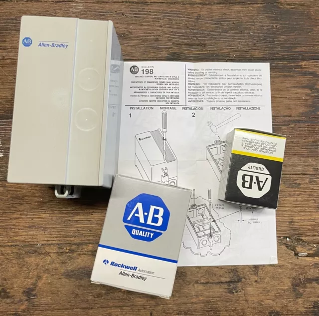 Allen Bradley 109-A24Bb3-C24 Ser A Starter+193-Bsc24 B Overload Relay+100-A24Nb3