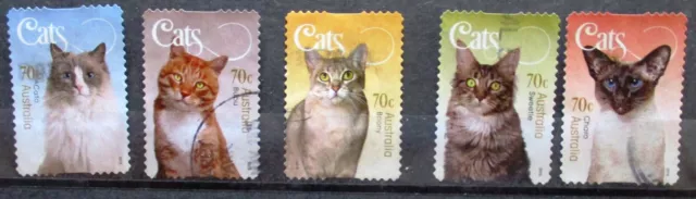 Australia 2015 Cats 5 stamps P & S fine used