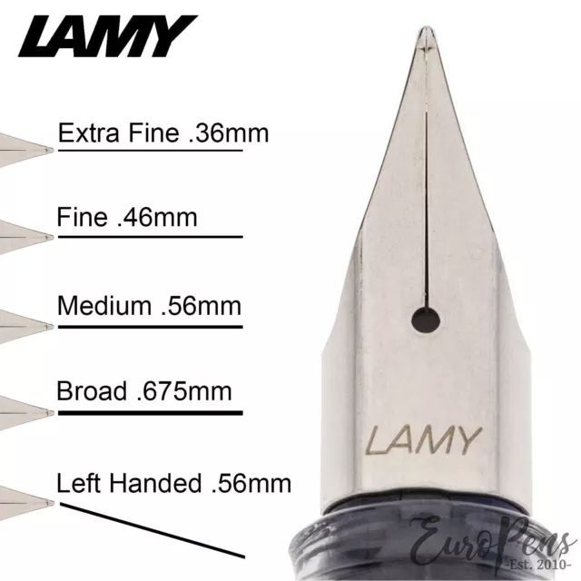 Lamy Fountain Pen Nib Stainless Steel Single Nibs - Choose Width - Uk Seller