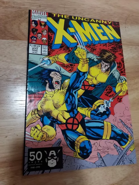 Uncanny X-Men #277 (1991) 9.0 VF/NM - Wolverine vs Gambit Cover!