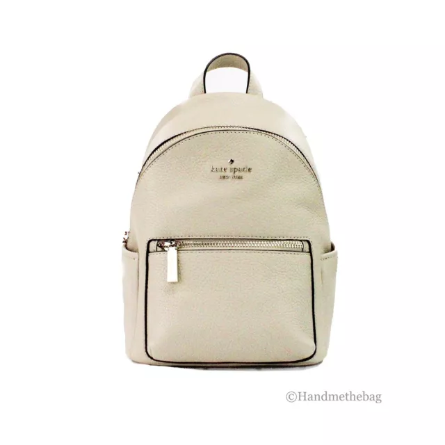 Kate Spade Leila Mini Light Sand Pebbled Leather Dome Backpack