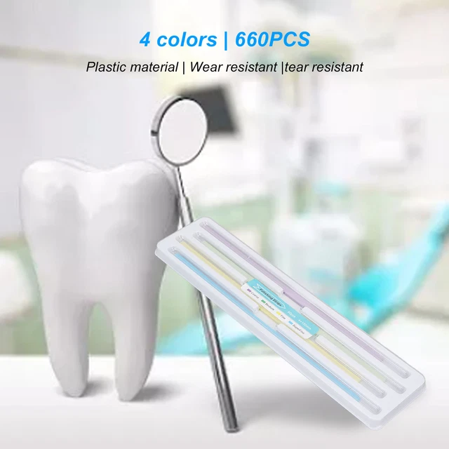 60PCS Dental Polishing Strips For Tooth Polishing 4 Colors Wear Resistant Pl 2BD