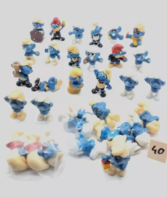 Ü- Ei  Schlümpfe  Teil 40 - ca .30 Stück - Figuren Smurfs Pitufo Puffi Rarität