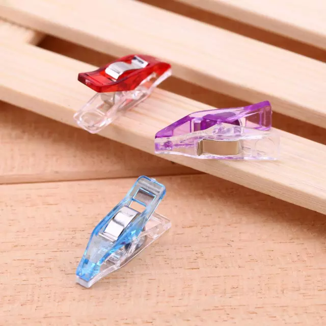 LF# 50pcs Plastic Wonder Clips Holder for DIY Patchwork Fabric Quilting