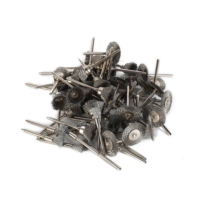 60 pièces ensemble de brosses à fil de haute qualité pour meuleuses d'angle e