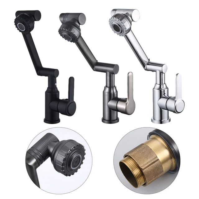 Répartiteur D'évier De Cuisine Innovant à Double Sortie Avec Valve De Derivation Adaptateur De Robinet Interrupteur Inverseur Alliage De Zinc 98213202