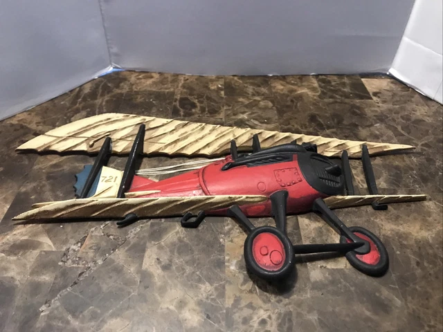 Dept 56 Cast Metal US Mail Plane Airplane Wall Hang Aviation Garage Vintage