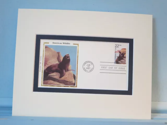 American Sea Life - The California Sea Lion & First Day Cover of its own  Stamp