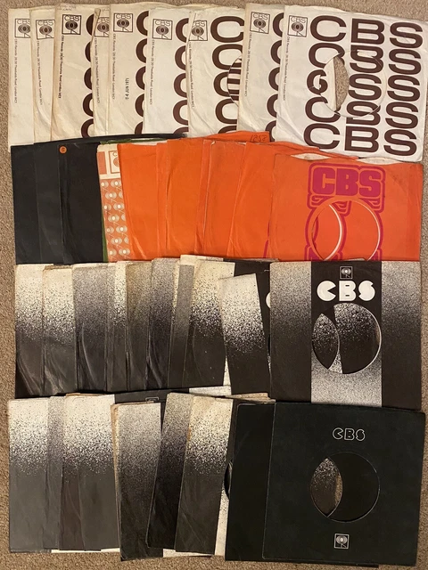 Jot Lot x 67 - 7" CBS Records Original Company Sleeves - 7 Variants - NM to Good