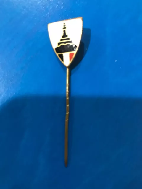 Original Ww1-Era German Kyffhauser War Memorial Patrotic Enameled Stick Pin