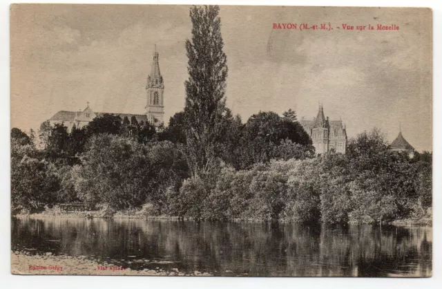 BAYON - Meurthe & Moselle - CPA 54 - vue sur la Moselle