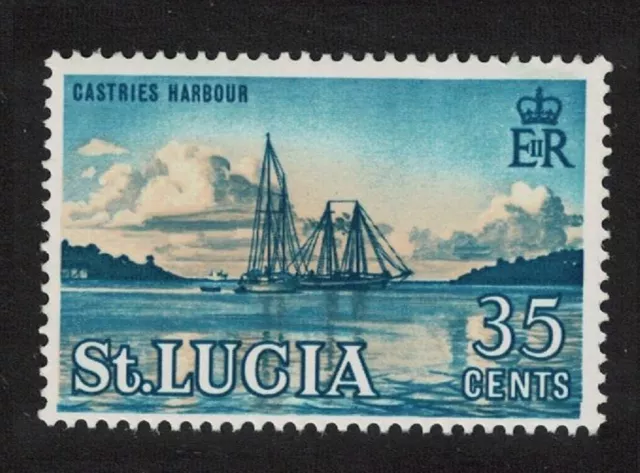 St. Lucia Castries harbour 35c 1964 MNH SG#207