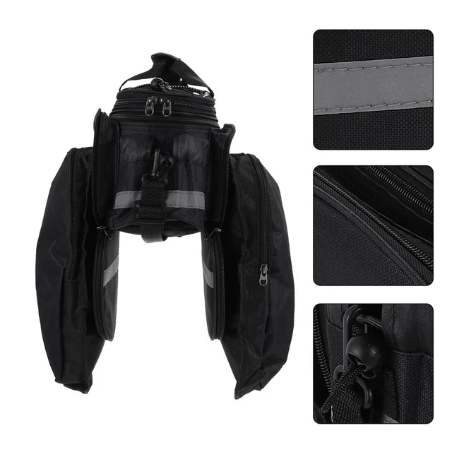 Sacoche étanche Pour Porte-bagages Arrière Vélo - Cuir Synthétique Rétro - Dimensions 30x12,5x10 Cm - Rangement Outils