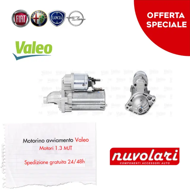 Motorino avviamento Fiat Punto 1.3 multijet Panda Lancia Alfa Romeo Valeo