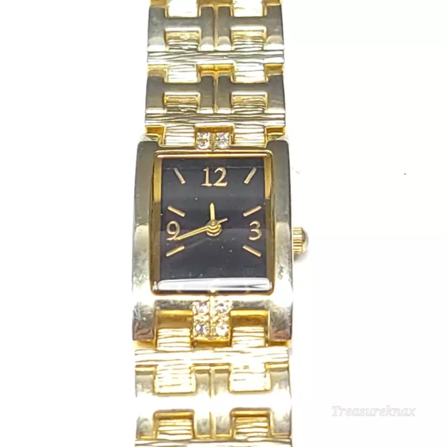 ALLUDE CLEAR CRYSTALS Goldtone Wrist Watch 6488 19.99 PicClick