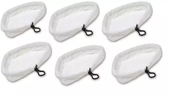 6 Pack Universal Microfiber Steam Mop Head Coral Cleaning Cloth Pads Reusable