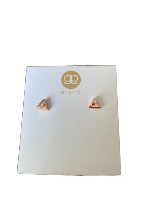 Gorjana Rose Gold Plated Triangle Earrings