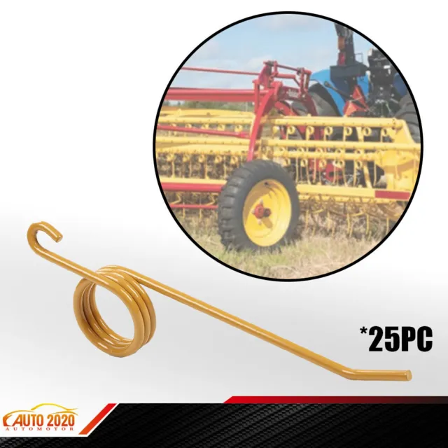 25 Pack Hay Rake Teeth Yellow Fit For New Holland 55 56 57 256 258 259 260 Tines