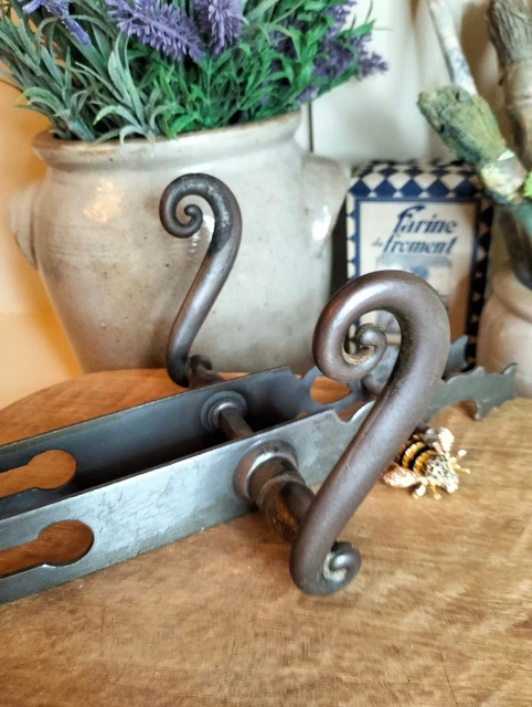 Vintage Metal Door Handles, Vintage Decorative Escutcheon, Door Furniture