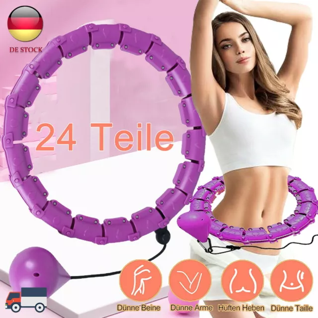 Hula Hoop Reifen Abnehmbarer Hoola Hoops Fitness Sport Bauchtrainer Abnehmbar DE