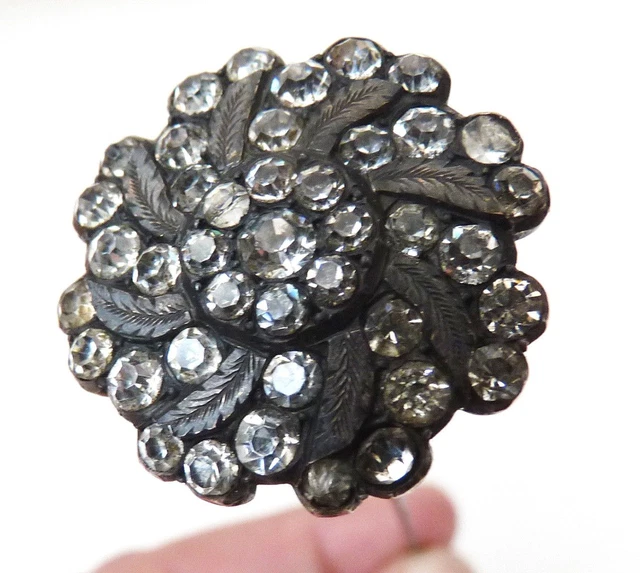 Épingle à Chapeau Ou Chignon Vintage En Argent Et Strass - Style 19ème Siècle