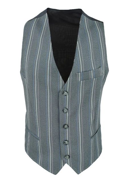 Gilet panciotto uomo sartoriale grigio elegante casual smanicato 100% made Italy