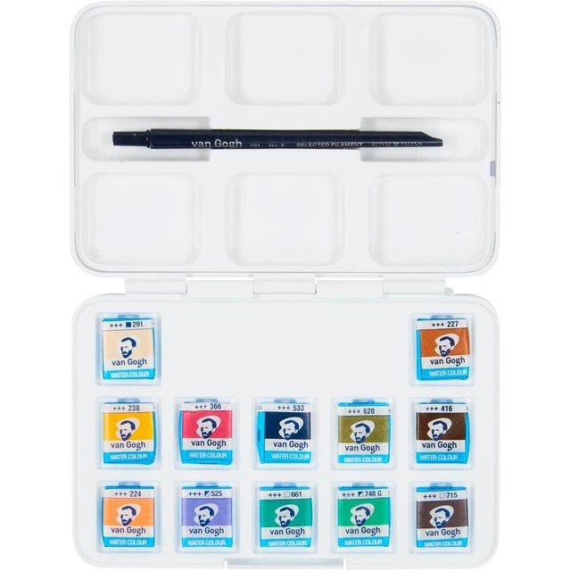 van Gogh Pocket Box Muted Colours Wasserfarbkasten 12 Farben