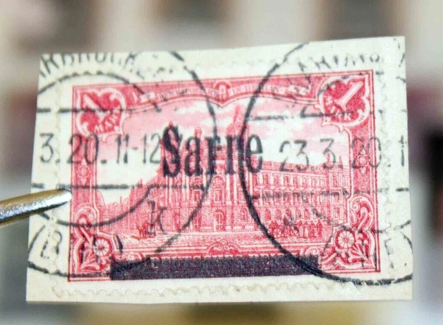 Saargebiet 1920 bis 1934: Urige Sammlung auf Steckseiten aus Nachlassauflösung