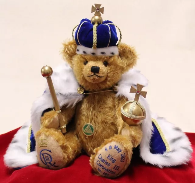 King Charles III Coronation Teddy Bear by Hermann Spielwaren - 13166-1