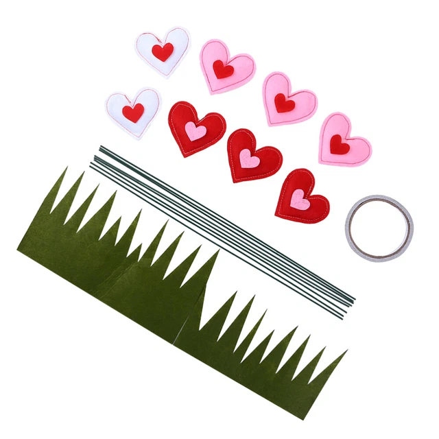 1 juego de bonsái en forma de corazón, materiales