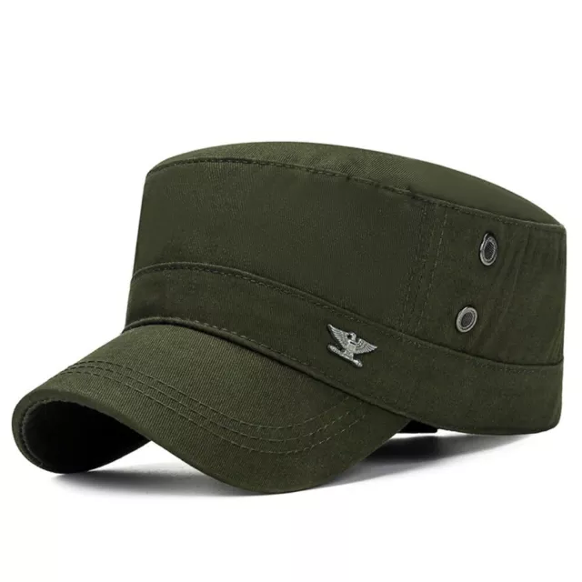Breathable Army Hat Cotton Baseball Cap 2024 Flat Cap  Four Seasons