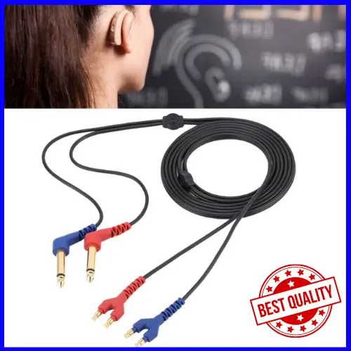 2m Headset Cable Wire for Headphone Air Conduction Audiometer Hearing Tester Set