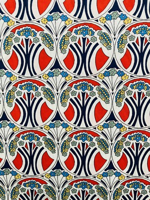 Red sono auverina 'Liberty Tana Lawn Tessuto tagliato a 13 x 9" #Adele 