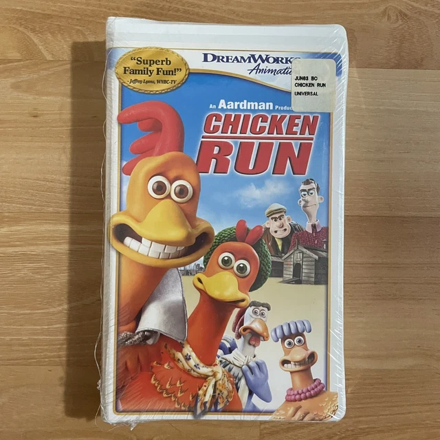 CHICKEN RUN VHS Dreamworks Animation 2000 Aardman Factory Sealed chicken-run-vhs-dreamworks-animation-2000-aardman-factory-sealed