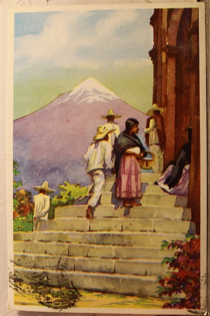 Mexico Asunto Tipico Mexicano Postcard Old Vintage Card View Standard Souvenir