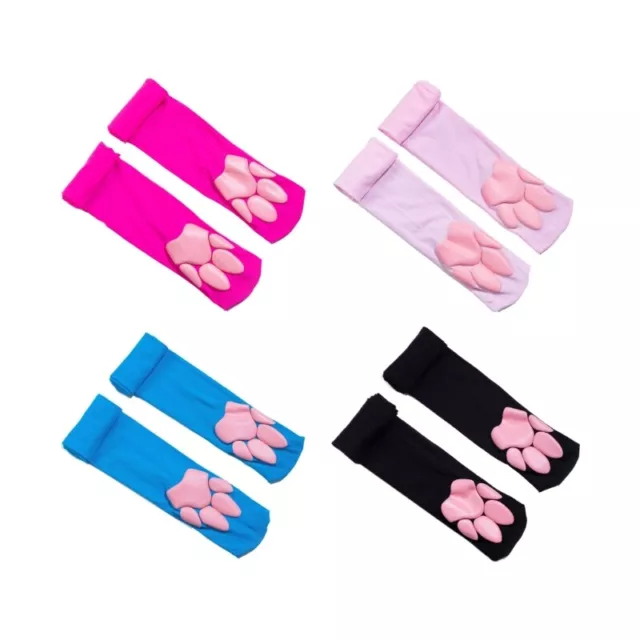 Pad Socks Cute Thigh Stockings 3D Kitten Claw Stockings Women Girls