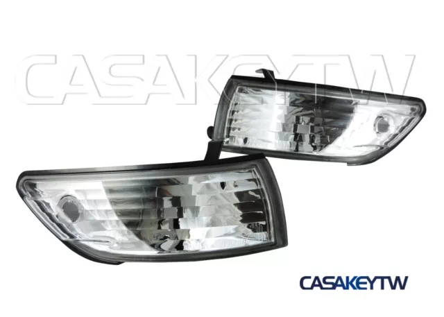 Corner Chrome Clear Lights Clear For 1988 89 90 91 92 1993 NISSAN SILVIA S13