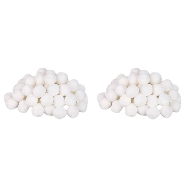 2 Packs Poly Balls for Sand Filters Swimming Pool Fiber Balls